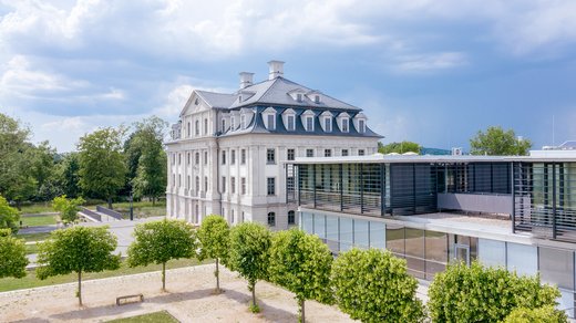 Gebäudeansicht der Dualen Hochschule Gera-Eisenach, Schloss Tinz Gera, Foto: Marcus Glahn