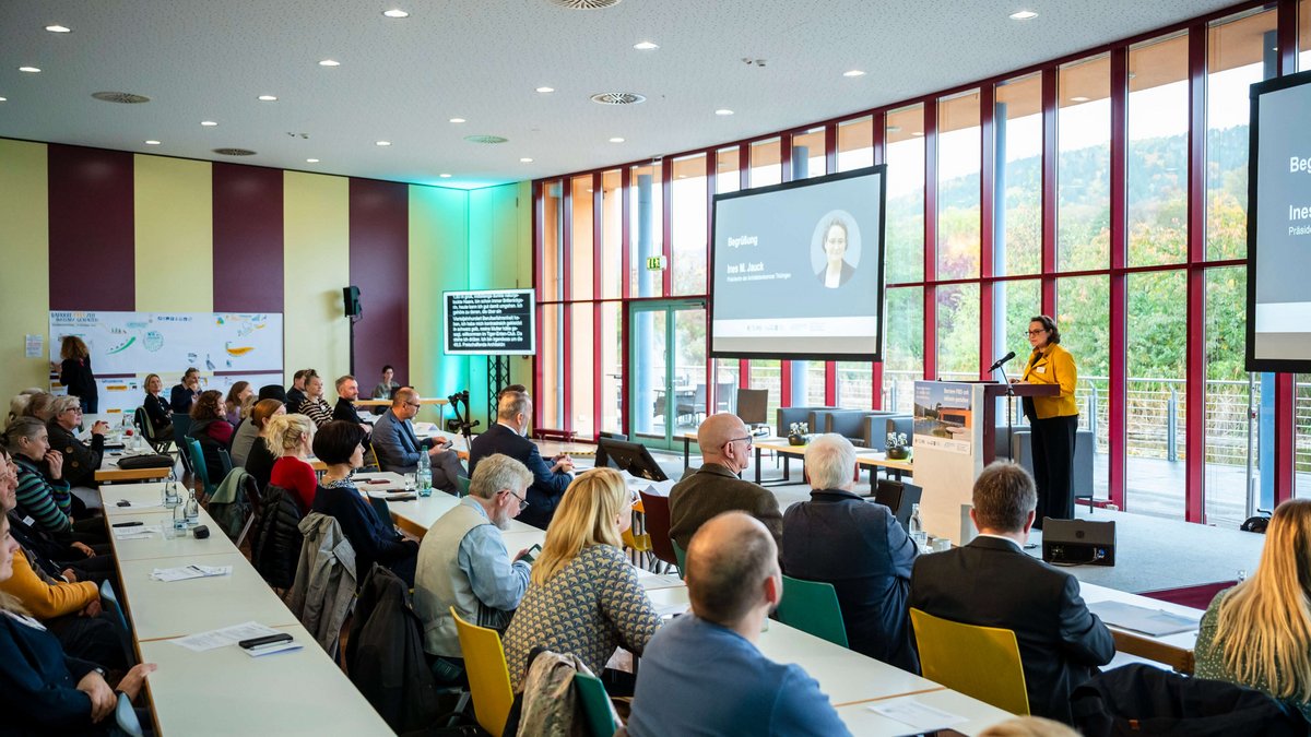 Blick ind en Tagungssaal der Landessportschule Bad Blankenburg