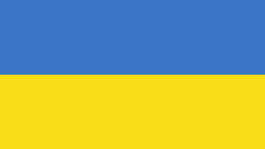Ukrainische National-Flagge in den Farben Blau und Gelb