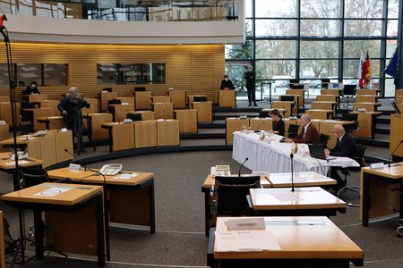 Pressekonferenz des TLMB mit Birgit Keller und Joachim Leibiger