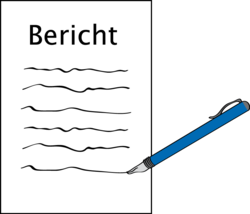 Stift und ein Blatt Papier. Klick öffnet eine vergrößerte Ansicht.